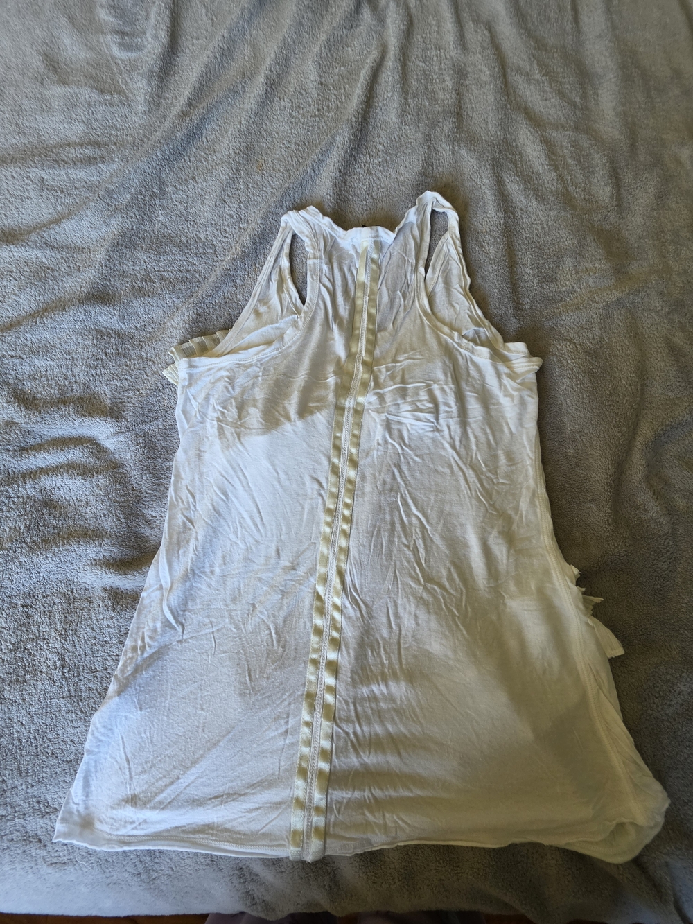 Jessica Simpson Cream Ruffle Tank Top - Picture 3 of 3